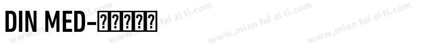 DIN MED字体转换